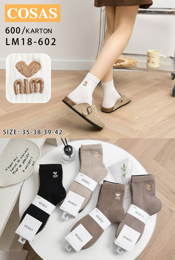 Skarpety damskie Roz 35-42, Mix kolor Paczka 40 szt
